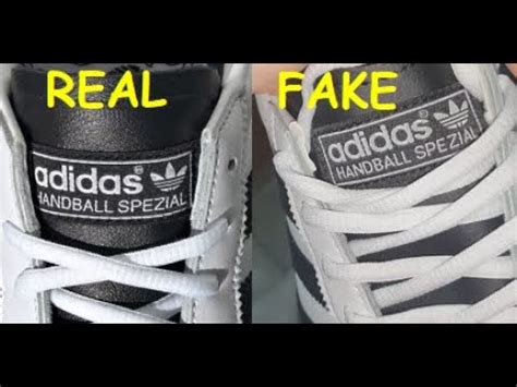 Adidas Spezial real vs fake. How to spot fake Adidas handball 